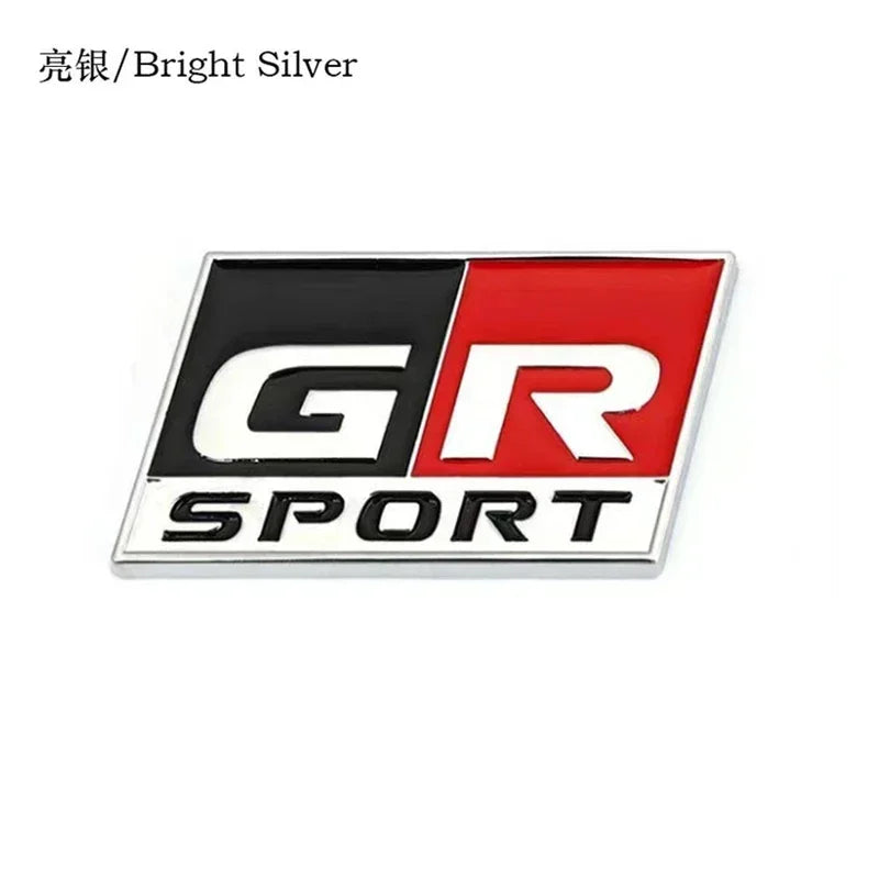 3D Metal Car Sticker Labeling Emblem Badge Decals For Toyota sport GR Sport RAV4 C-HR Avensis Prado Prius Car Auto Accessories