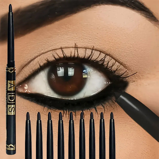 Davis Waterproof Black Eyeliner Pencil – Long-Lasting, Smudge-Proof & Sweat-Resistant | Bold Eye Makeup | Set of 3 or 9