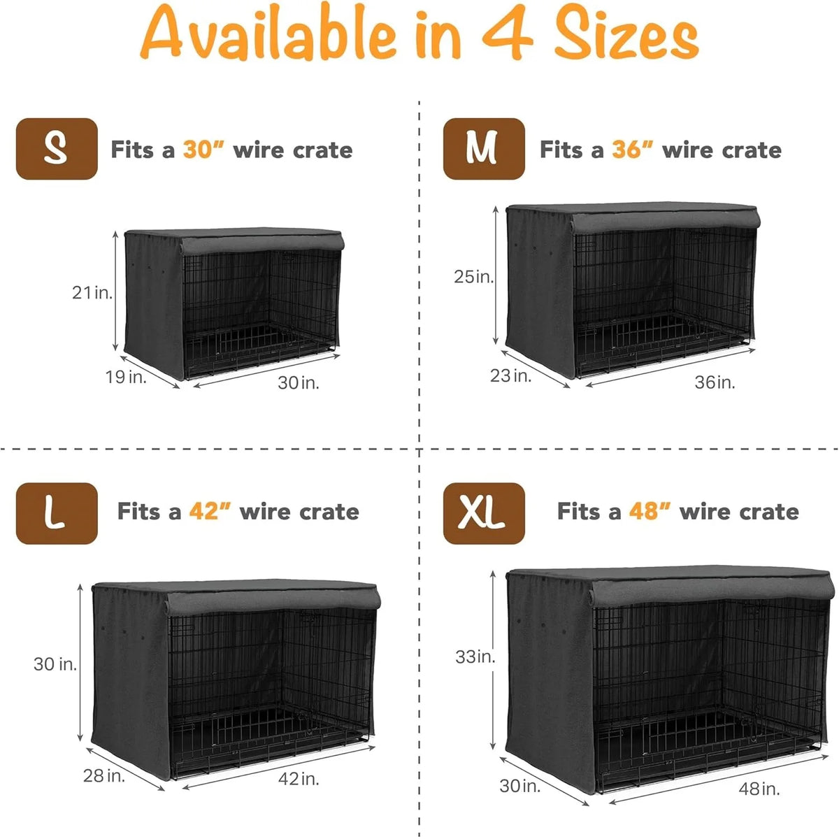 Single-Door Wire Crate Cover with Roller Shades – photo 5