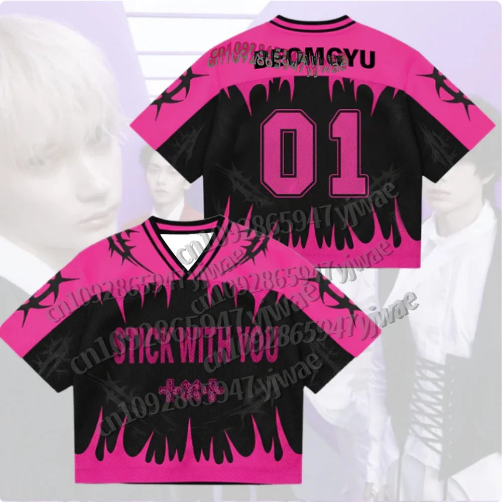 new in Summer Men's&Women's Album TXT Jersey Thorn Tree Stick With You Fans Gift Plus Size Fashion Street Top Casual T-shirt