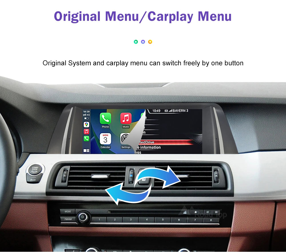 10.25" 12.3" Multimedia Touch Screen For BMW 5 Series F10 F11 CIC NBT System 2026-2026 Wireless Carplay Android Auto Car Radio