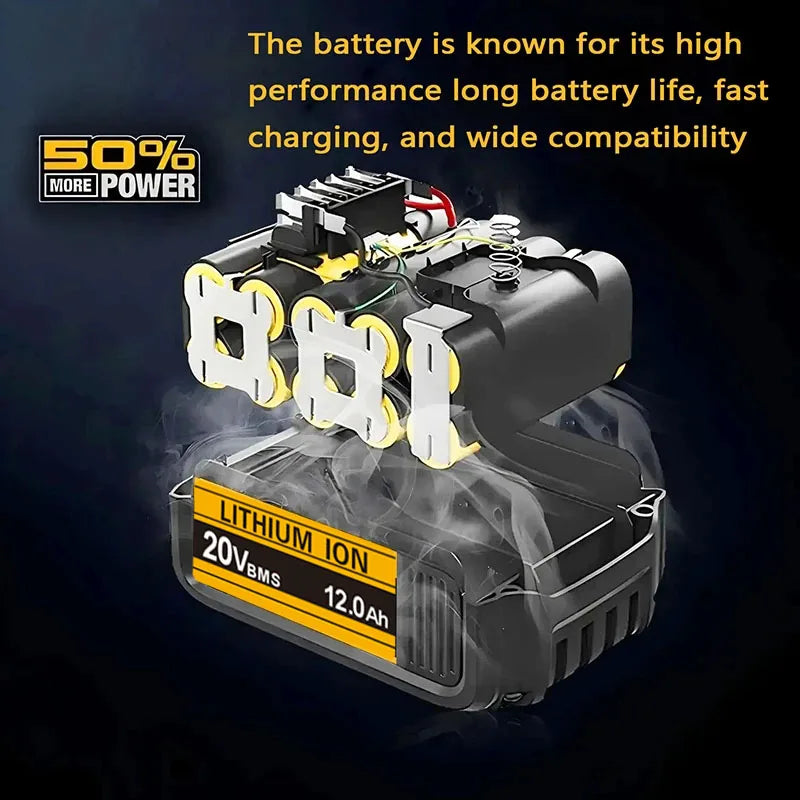 .Original for DEWALT 20v/60V battery DCB606 DCB609 DCB182 DCB205 DCB206 DCB209 power tool 18V battery 6AH 9AH battery.