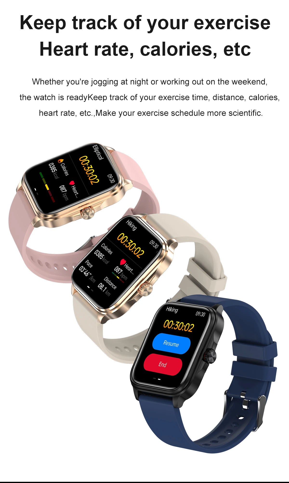 2026 New Health smart Watch Heart Rate Blood Oxygen Blood Pressure Monitoring Bluetooth Call GPS Movement Trajectory Smartwatch