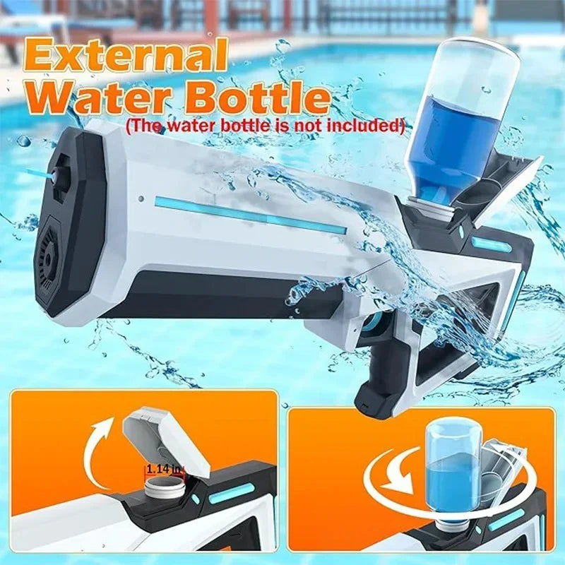 Electric Water Gun for Adults — Automatic Squirt Summer Blaster