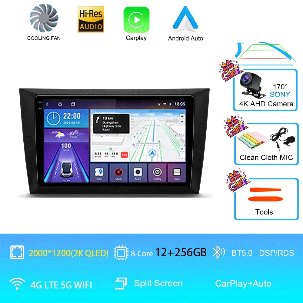 Car Stereo with Apple CarPlay & Android Auto, Compatible with VW Golf 6 MK6 & GTI