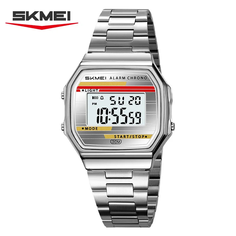 SKMEI 2514 Fashion Men's Electronic Watch Luminous Multifunction Clock Waterproof Calendar Alarm Clock Student Digital Watches