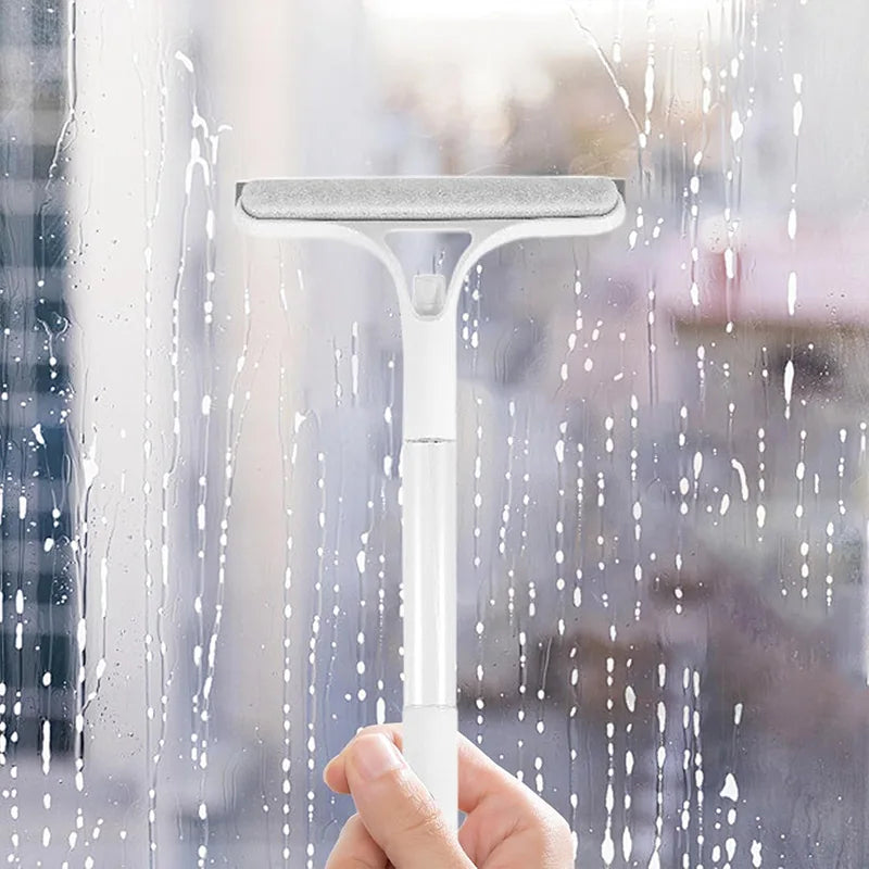 All-in-One Squeegee with Sprayer for Streak-Free Glass Cleaning