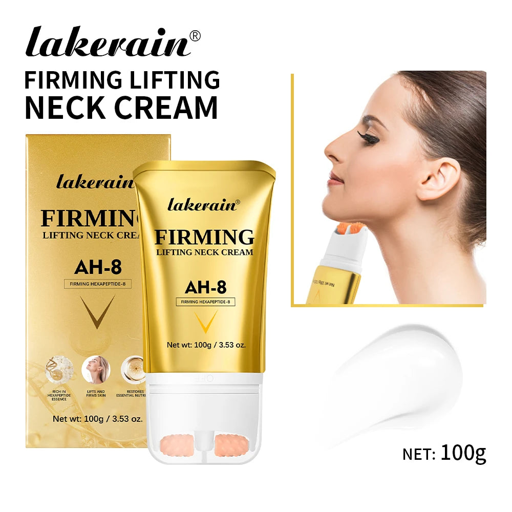 AH-8 Firming Non-Sticky Neck Cream deeply moisturizes, smoothes and refines the skin with a light texture neck cream.