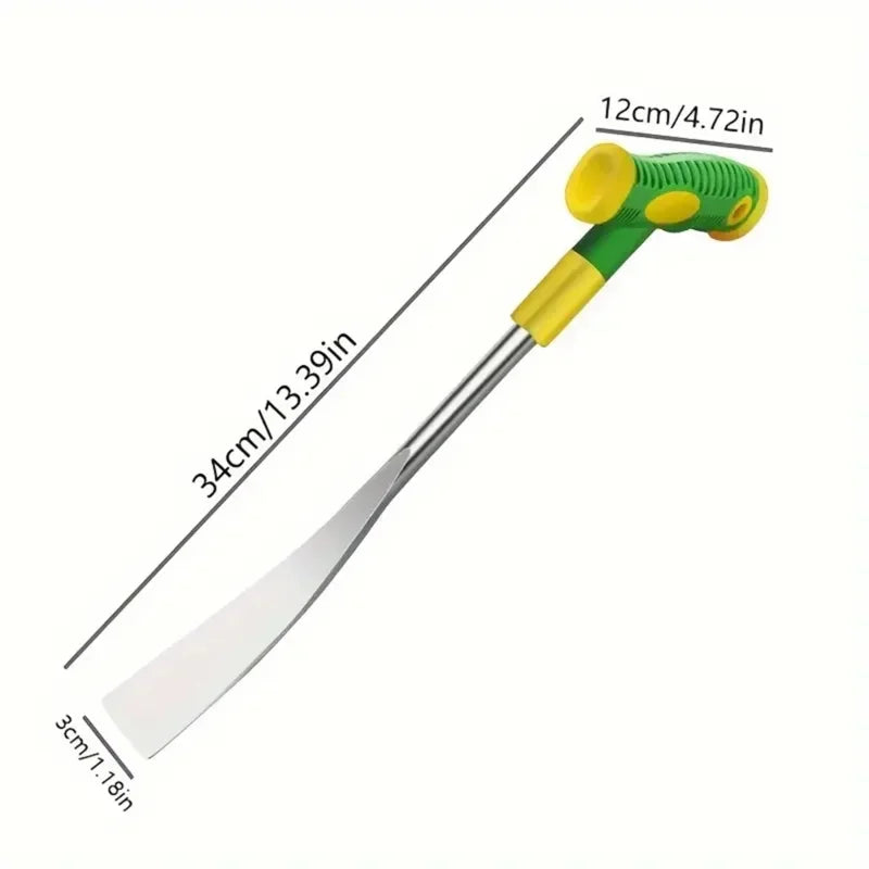 1pc T Shaped Spade Stainless Steel Weeding Troyel Lightweight Hand Tool For Pot Transplanting For Edging Moving Loose Soil Weedi