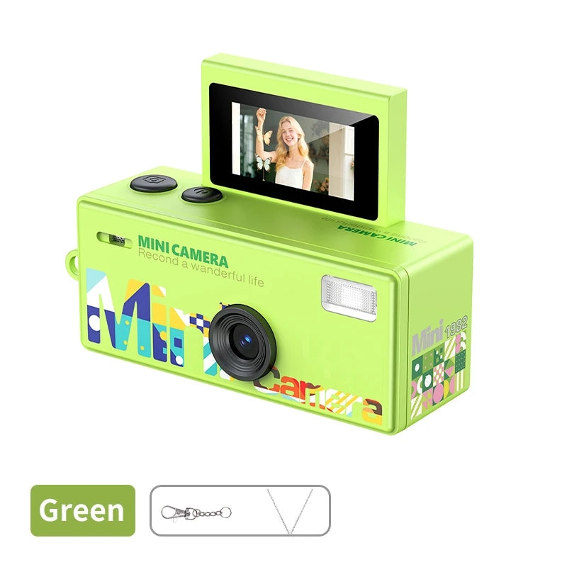 Ourlife Retro Keychain Camera — 180° Flip Screen Mini Camcorder