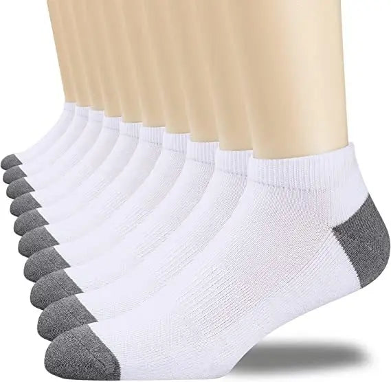 Men's Cotton Blend Crew Socks, 5 or 10 Pairs