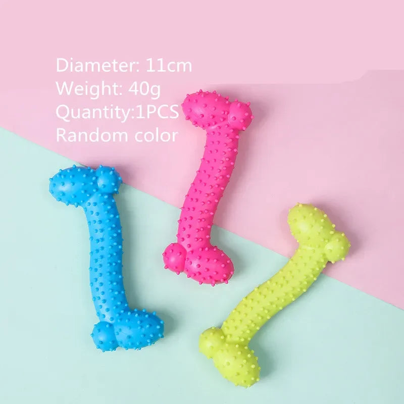 Rubber Chew Toy for Small Dogs - Non-Toxic Puppy Toy