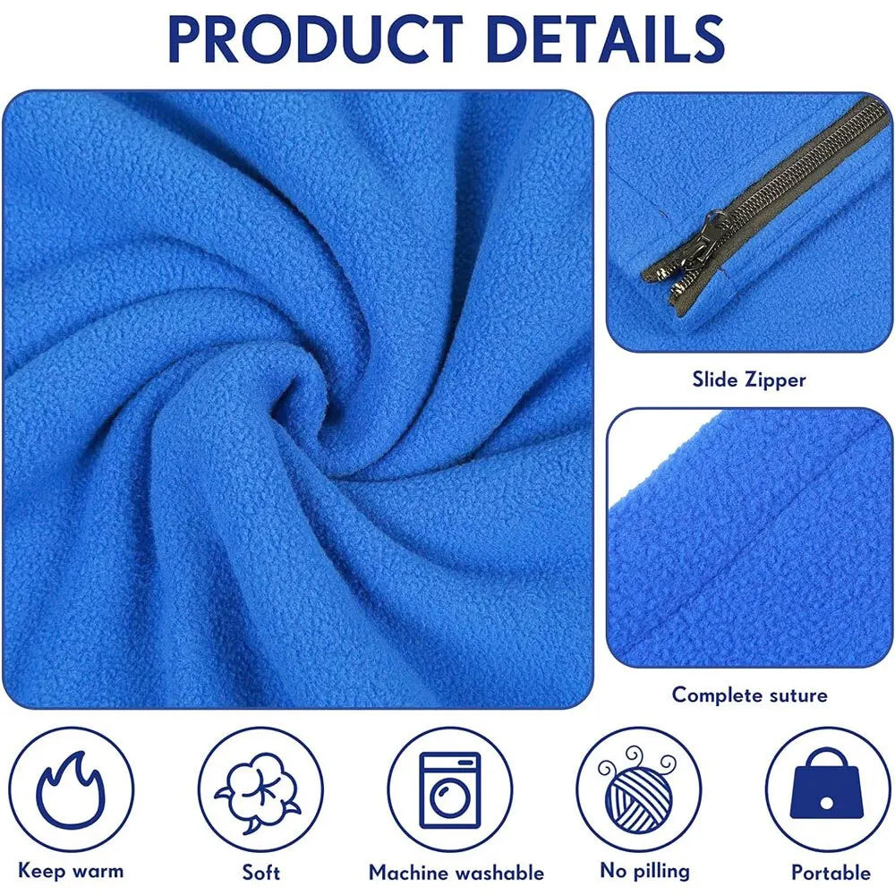Polar Fleece Sleeping Bag Liner - Lightweight Travel and Camping Blanket - photo 3
