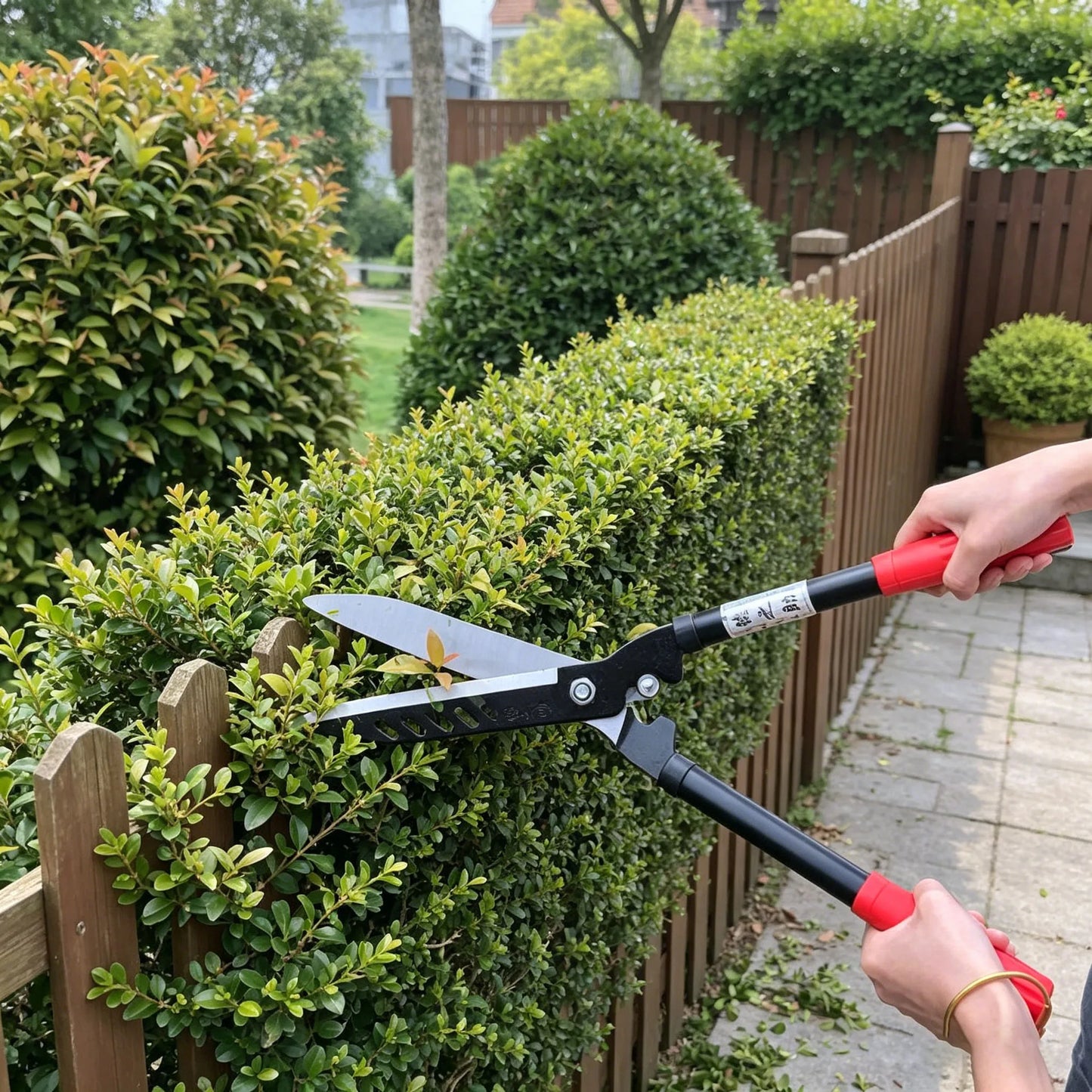 Professional Garden Hedge Lopper — Long-Reach Bypass Pruner