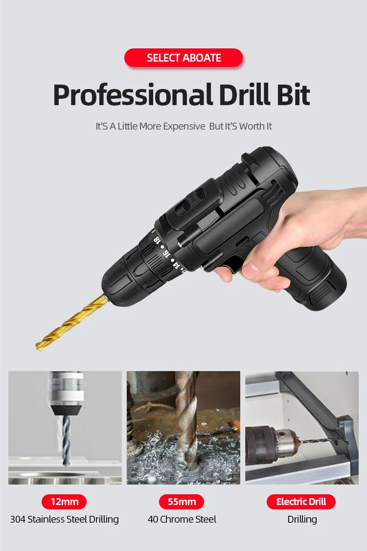 Titanium Coated HSS Twist Drill Bits for Metal