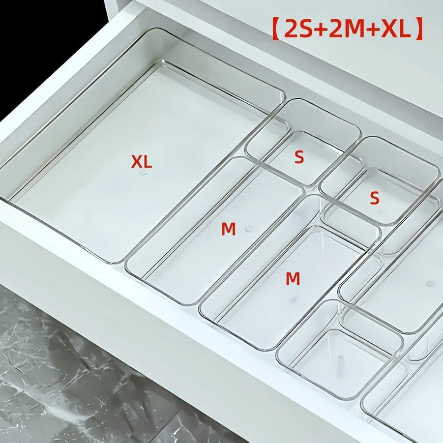 Cosmetic and Stationery Storage Box, Suitable for Makeup,Office Supplies, Home Storage, Desk & Drawer Organizer for Home Storage