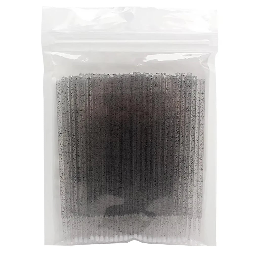 MMAlto 100pcs Eyelash Cleaning Microbrushes – Micro Cotton Swab Makeup Remover & Lash Extension Cleaning Tool | 14 Colors