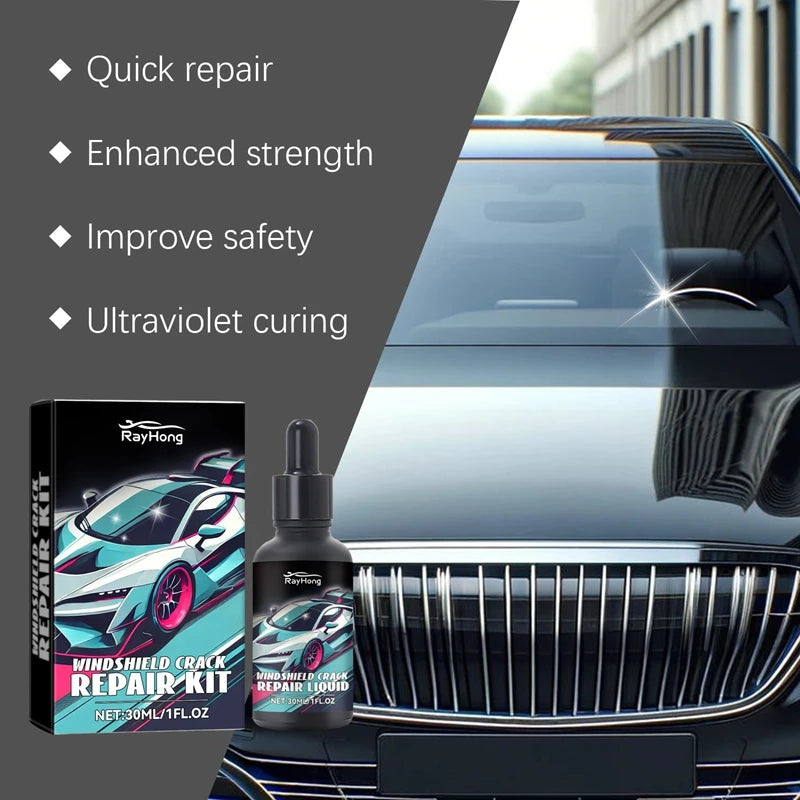 New Magic Windscreen Crack Repair Set - Auto Glass Scratch Eraser for Cars Trucks Motorcycles 2026