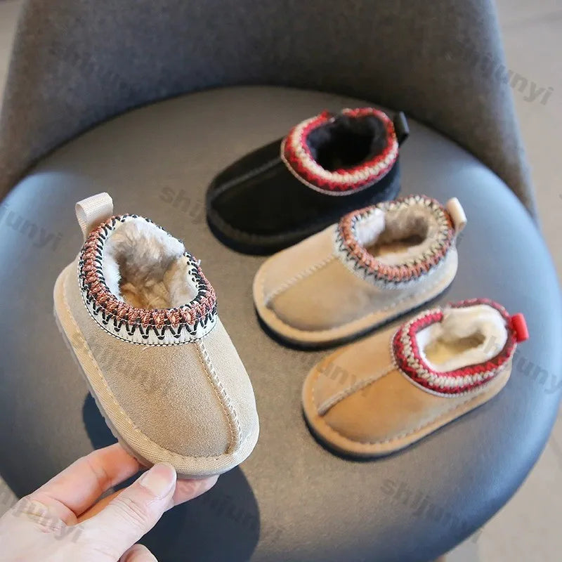 Toddler Low-Top Snow Boots - Soft Sole Non-Slip Winter Shoes - photo 2