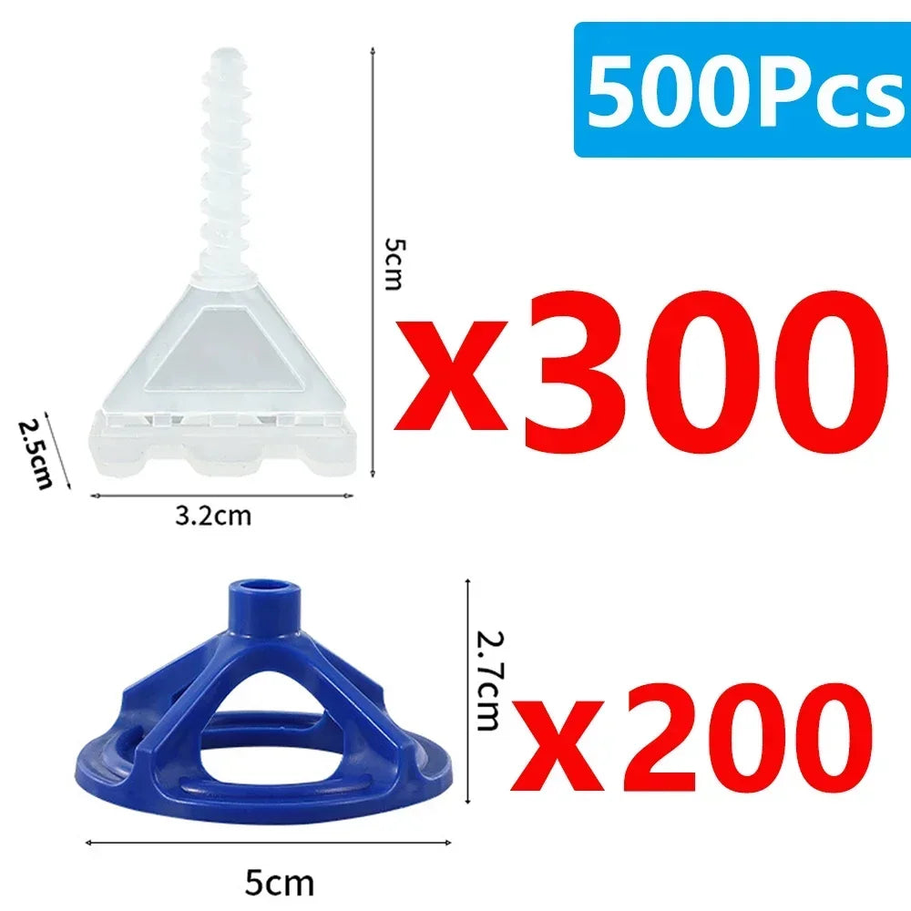 Tile Leveling System 600 Pc, Spiral Clips Spacers & Wedges