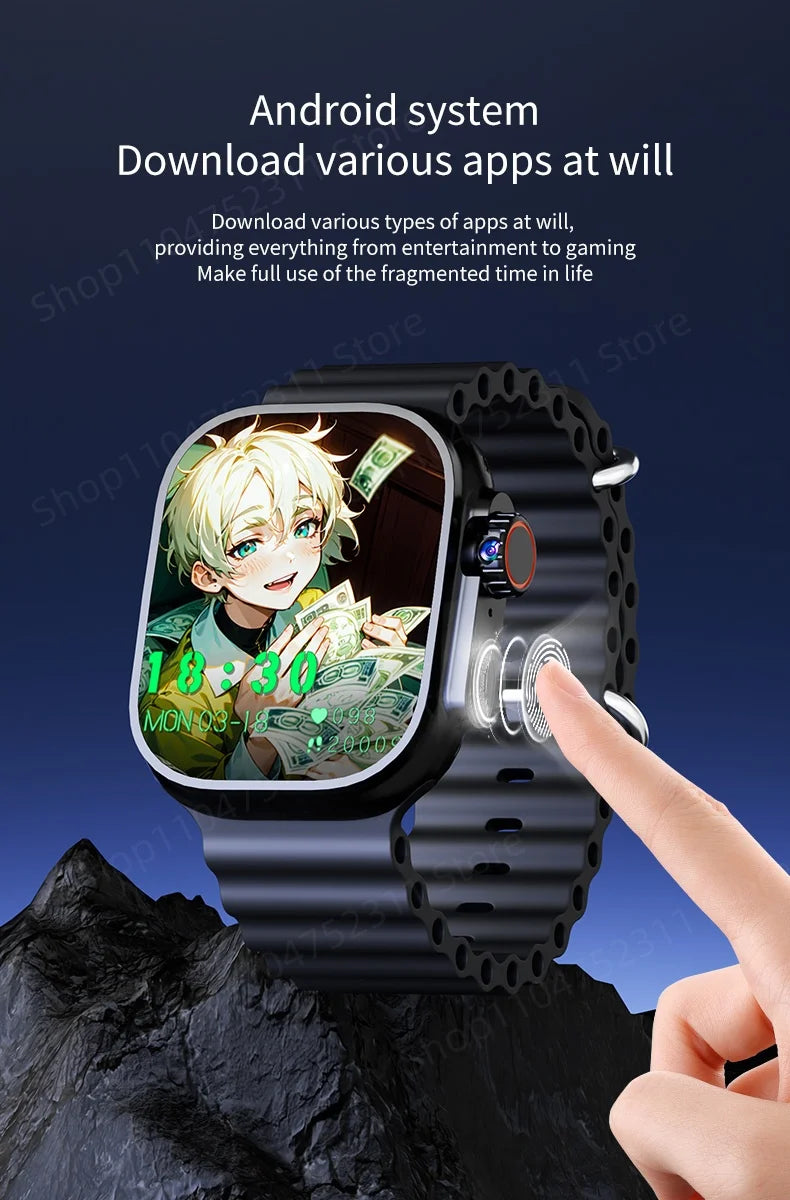 S10 Ultra 3 MAX Smartwatch — 4G/5G LTE, Rotating Camera, GPS & NFC