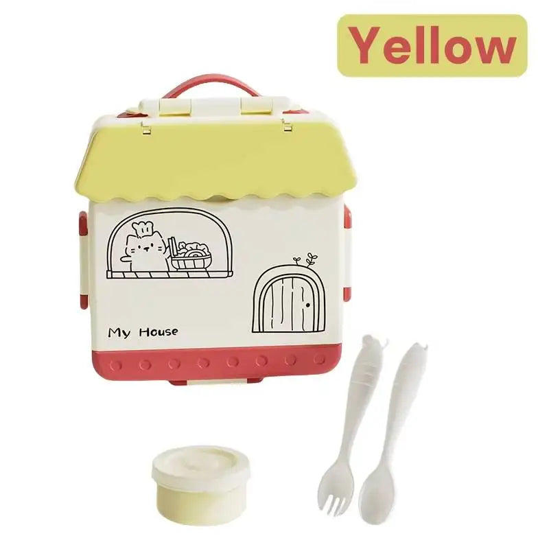 Kids Bento Box with Insulated Food Jar - 4 Compartment Lunch Set - photo 8