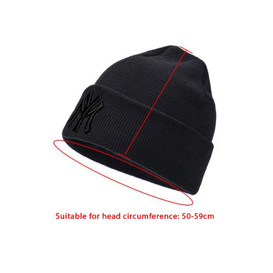 Unisex knitted winter beanie