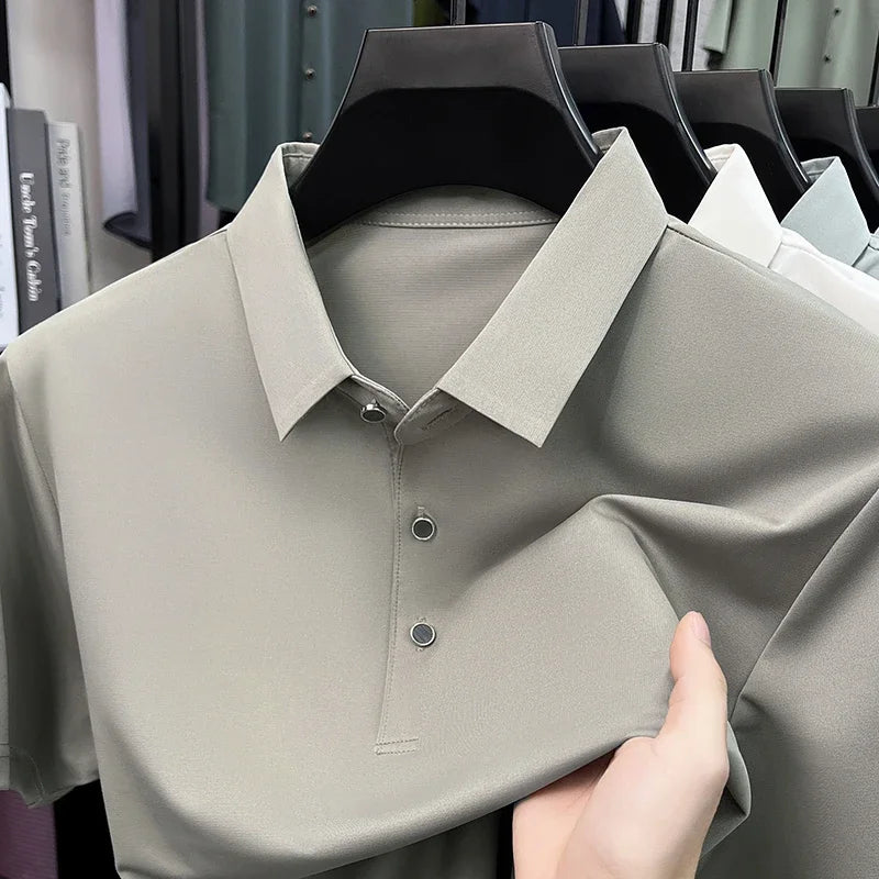 Men's Collared Polo Shirt - Quick-Dry Moisture-Wicking, Daily Wear