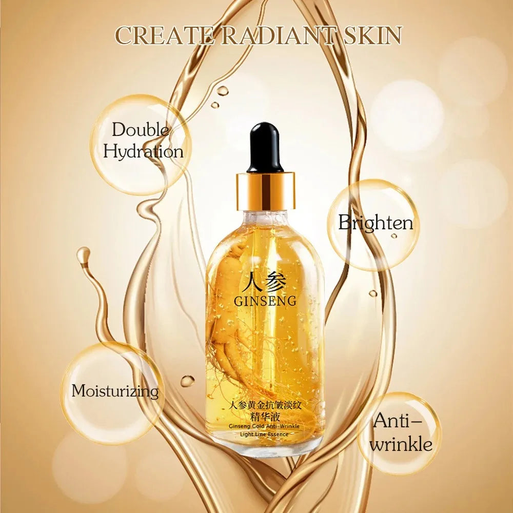 24K Gold Hyaluronic Acid & Collagen Anti-Aging Face Serum 100ml – Lifting, Firming, Whitening & Skin Care for Women