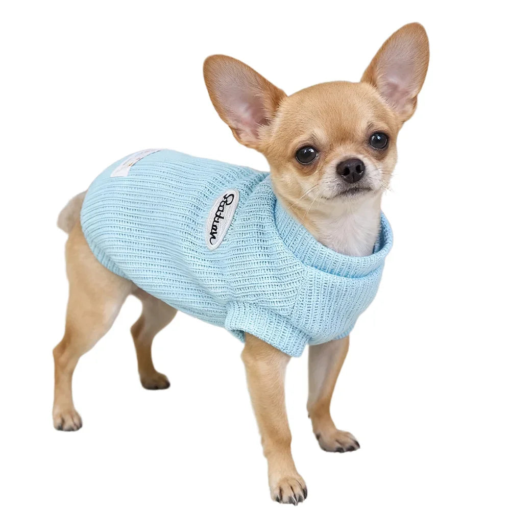 Cotton Dog Sweater for Small Breeds - Winter Puppy Jumper – photo 9