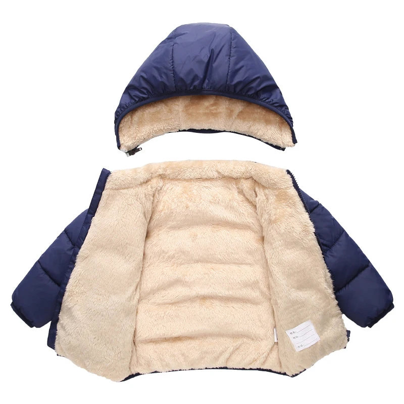 Kids Cartoon Hooded Puffer Coat - Plush Lined Winter Jacket - photo 6