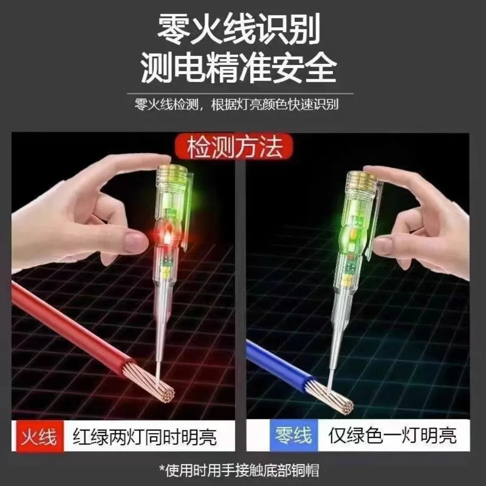 Intelligent Voltage Tester Pen AC Non-contact Induction Test Pencil Voltmeter Power Detector Electrical Screwdriver Indicator