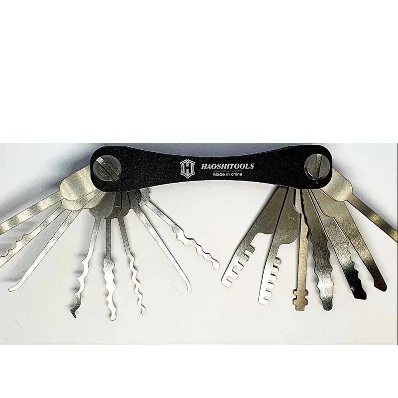 20PCS Stainless Steel  Haoshi Tools 20 In 1 Keychain Key Repair Tool Practice Locksmith Tools