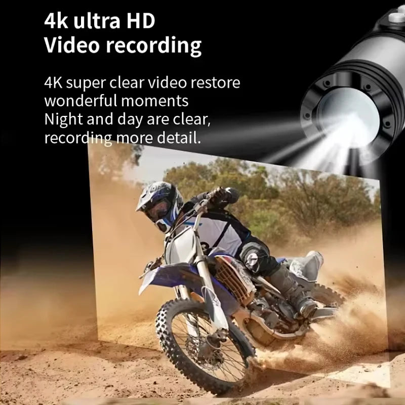 4K Outdoor Action Camera — Waterproof Anti-Shake Helmet Body Cam