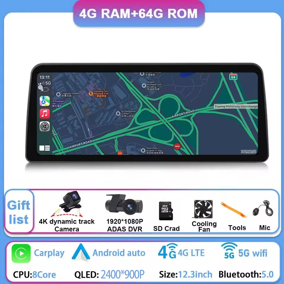 12.3" Car Stereo with Apple CarPlay & Android Auto, Compatible with Changan Hunter F70 (2019-2022)