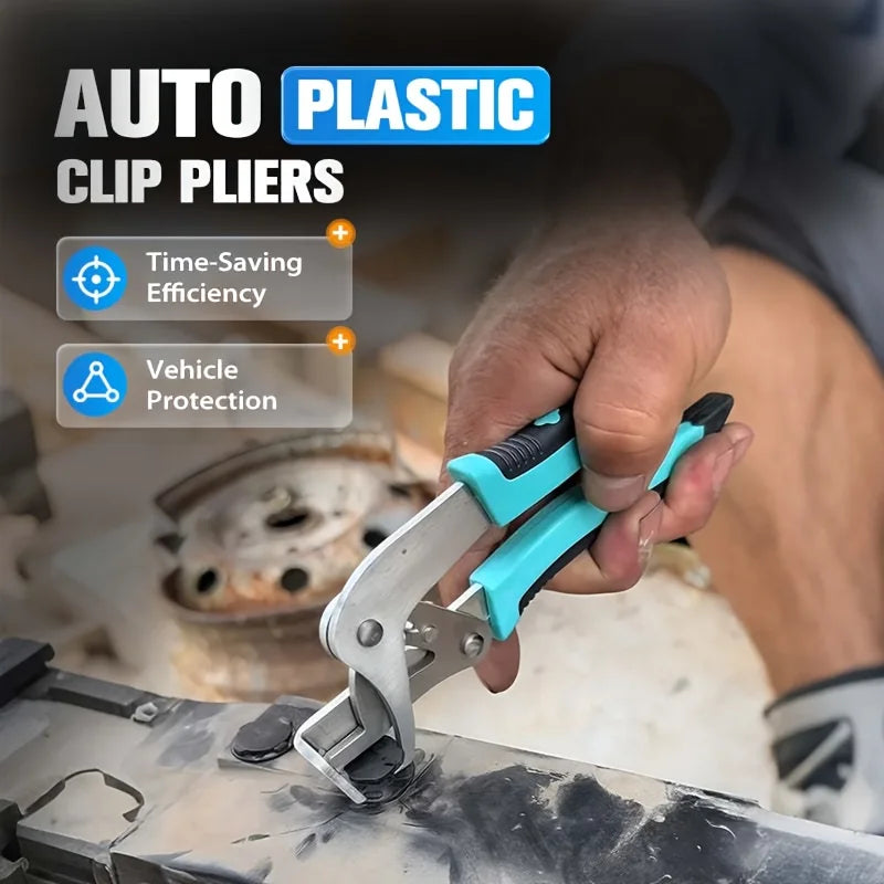Auto Plastic Clip Pliers Compatible for Car Removal Tool,Plastic Bolt Remover with Clip Extractor for Door Panels