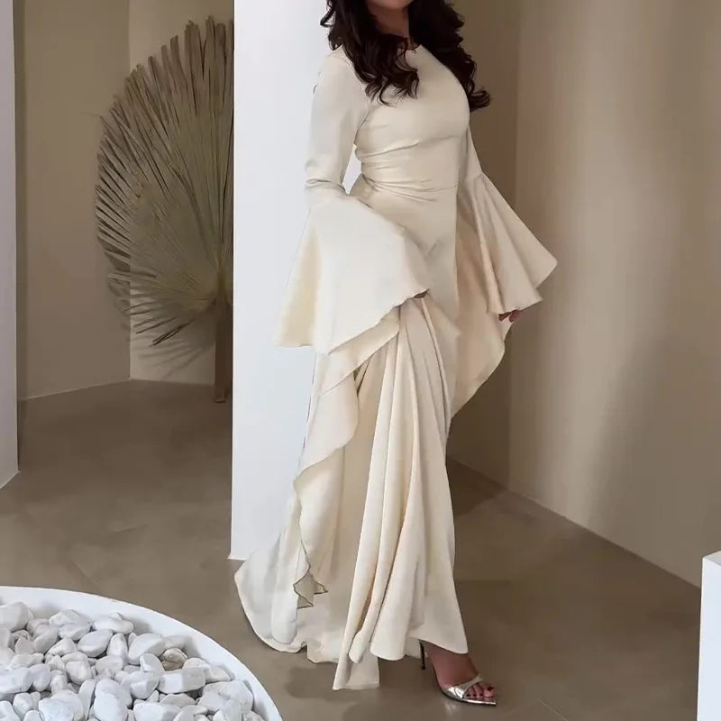 Eid Muslim Women Dress Abaya Flare Sleeve Vestidos Largos Party Caftan Jalabiya Ramadan Long Dresses Dubai Kaftan Arab Robe 2026