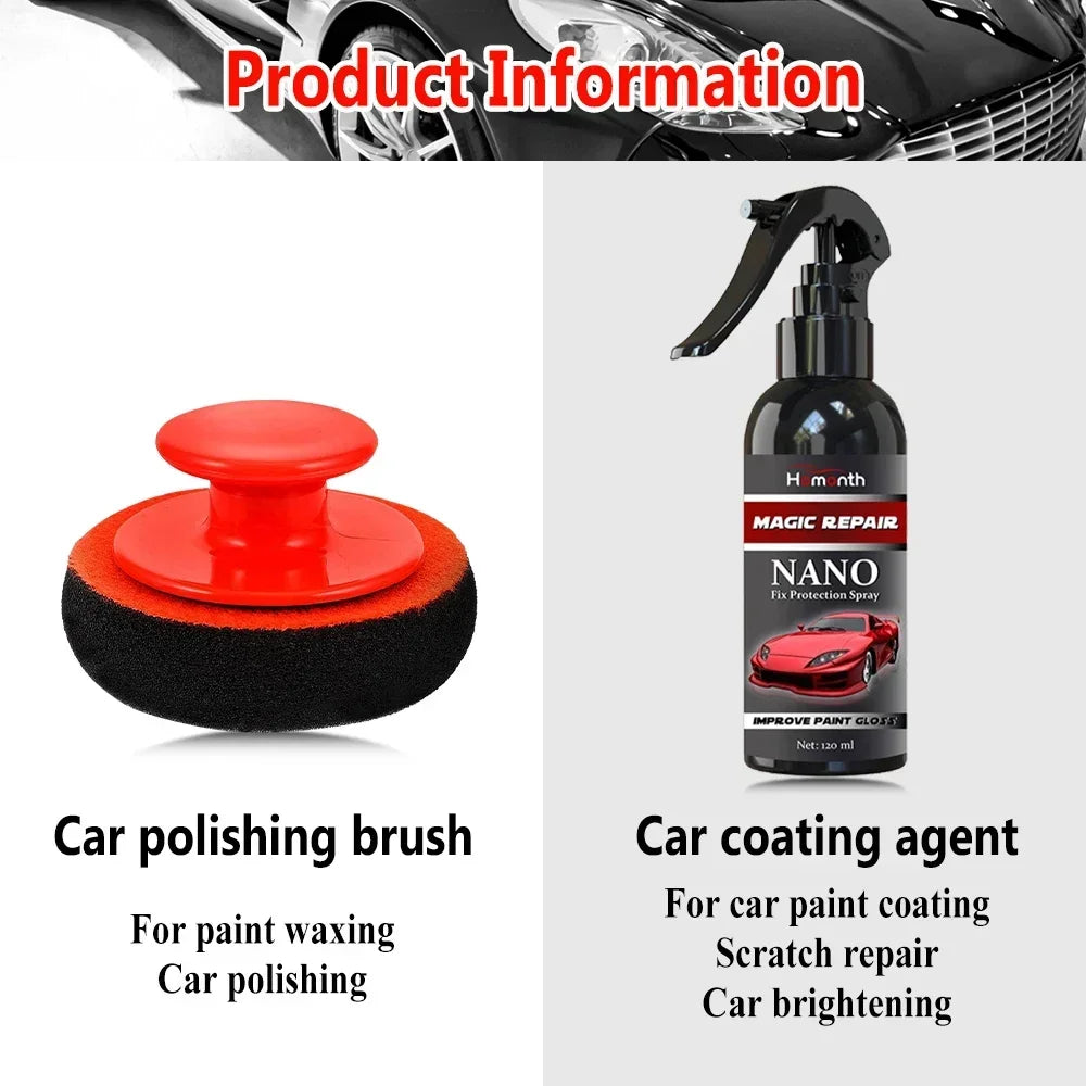 Graphene nano-ceramic car coating kit, universal professional car beauty, high gloss car paint protection, long-lasting gloss