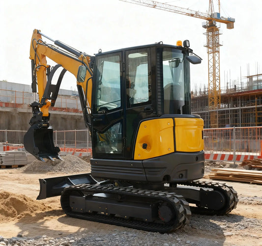 3.5-ton mini excavator track type  engine 3-ton excavator Chinese farm excavator