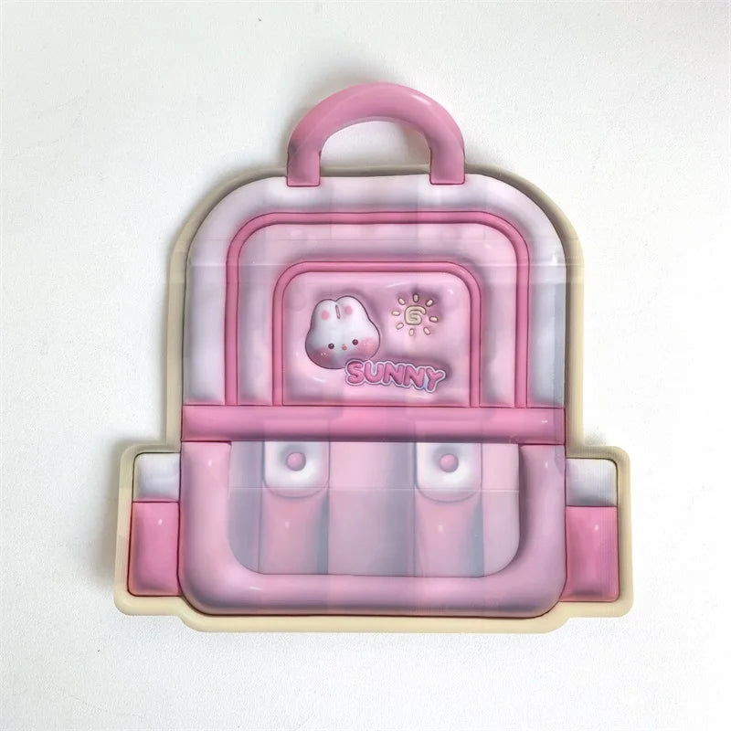 10/50PCS Zipper Cartoon Storage Bag Cute 3D Cartoon Backpack Small Items Storage Bag Valentine Day Birthday Gift Packaging Bag