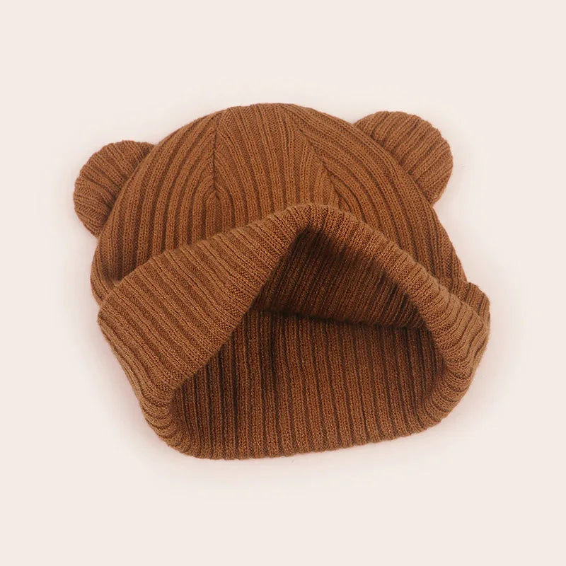Baby Knitted Beanie 0-2 Years - Soft Solid Color Winter Hat - photo 5