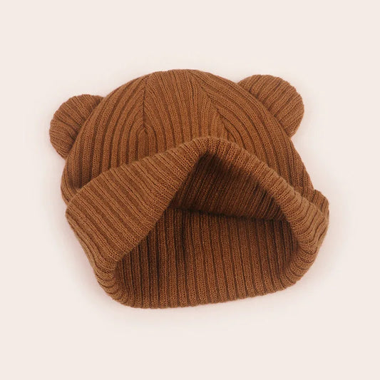 Baby Knitted Beanie 0-2 Years - Soft Solid Color Winter Hat - photo 5