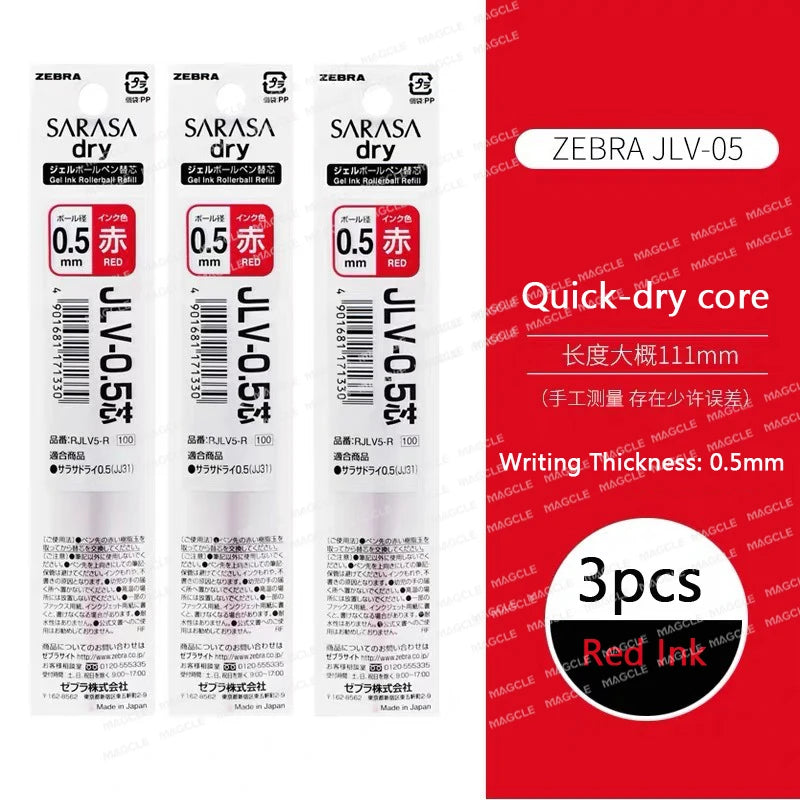 Zebra Japan SARASA Quick-Drying Neutral Pen JJZ49 0.4 Girfit Grip 0.5mm Signing Stylo Back to school aesthetic supplies statione