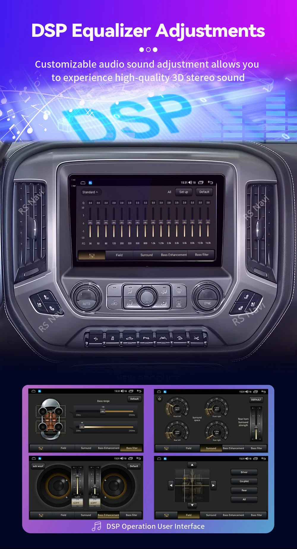 Android 16 Carplay Auto Car Radio Multimedia For Chevrolet Silverado 3 GMTK2 2014 2015 2016 2017 2018 Autoradio Stereo Head Unit