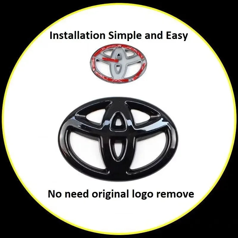 3D Car Emblem sticker For Toyota Front Grill Hood Rear Trunk Logo Corolla Camry RAV4 Hilux Yaris Prius Prado Badge Accessory