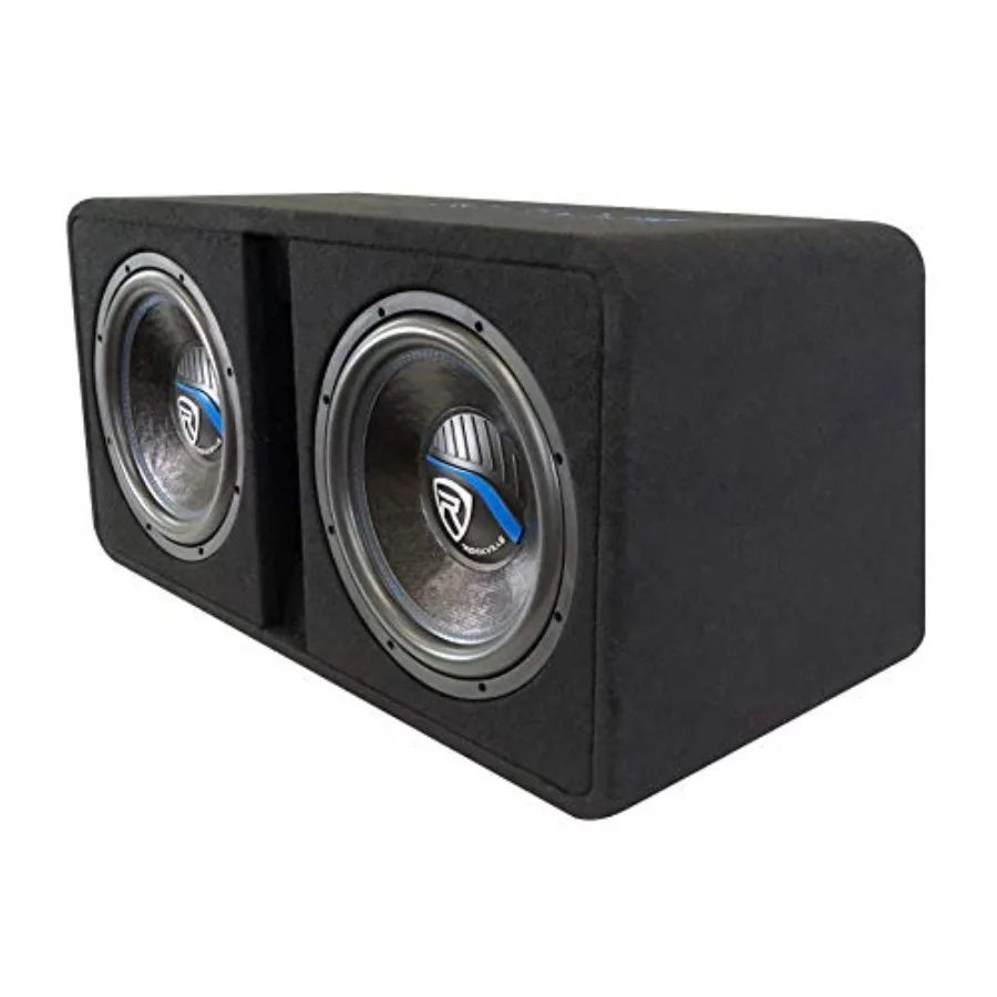 DK58 Package Dual 8" 1600W Loaded K5 Car Subwoofer Enclosure, DB11 Amp, 2 Ohm, Deep Bass, Compact Design, Easy Installation, fo