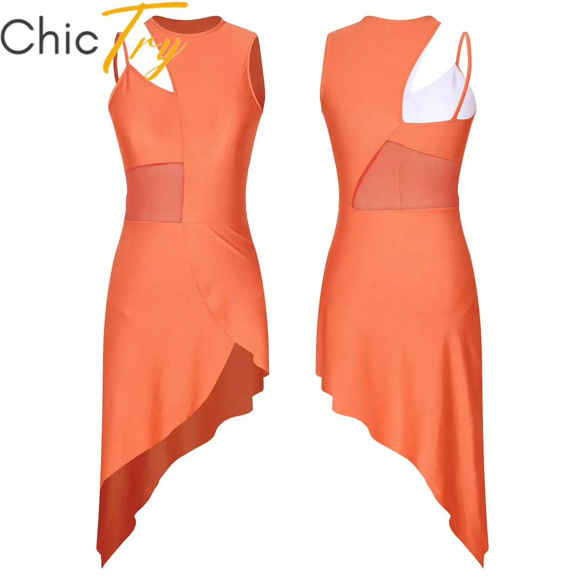 Women's sleeveless ballet lyrical dance dress