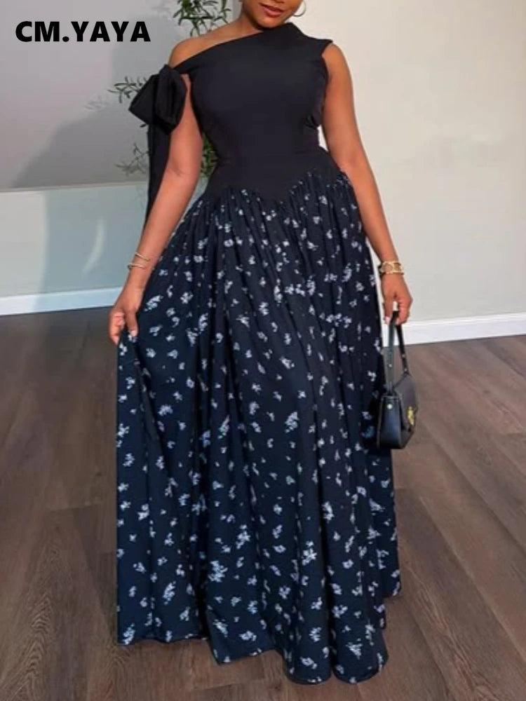 Elegant Floral Off Shoulder Maxi Dress for Women