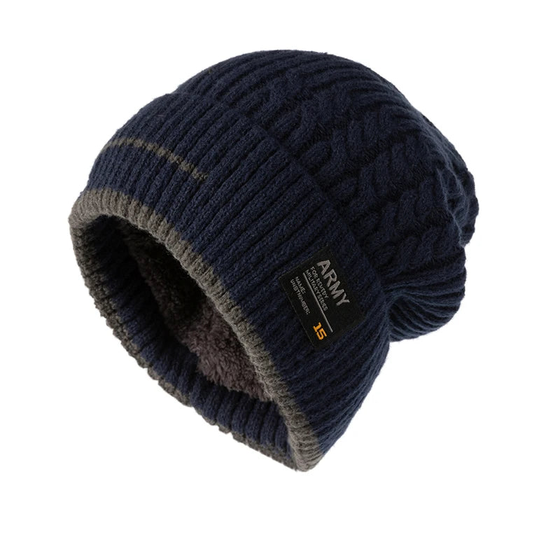 Thick Knit Beanie, Unisex Winter Skullcap