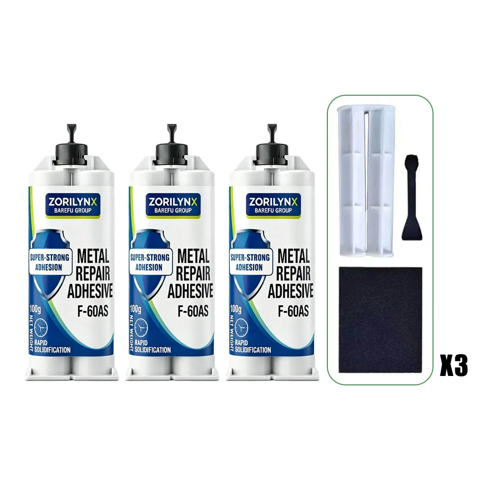Metal Repair Adhesive Kit, 100 g - Two-Part Glue for Iron and Steel - view 10